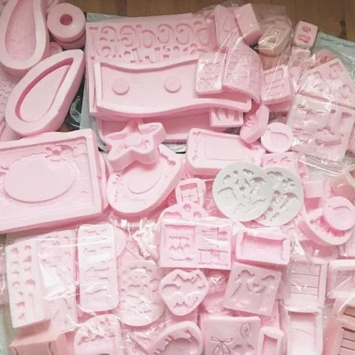 1 moule silicone cadre photo rectangle 21cm fleur pour pâte polymère fimo platre wepam resine cire savon argile k358