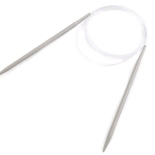 1pc 5mm argenté aiguilles à tricoter circulaires n ° 4.5; 5; 5.5; 6; 7; 8 & crochet de la mercerie sku-132670