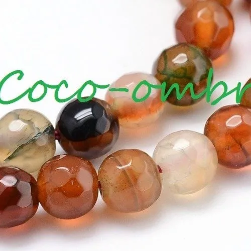 Agate facettes 6mm