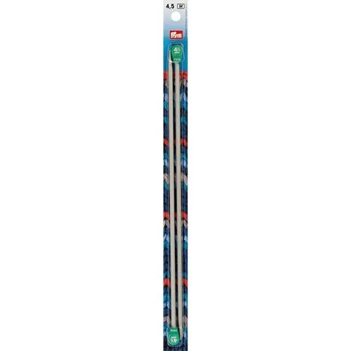 Aiguilles à tricoter à boule aluminium n°4.5 30cm prym 191455
