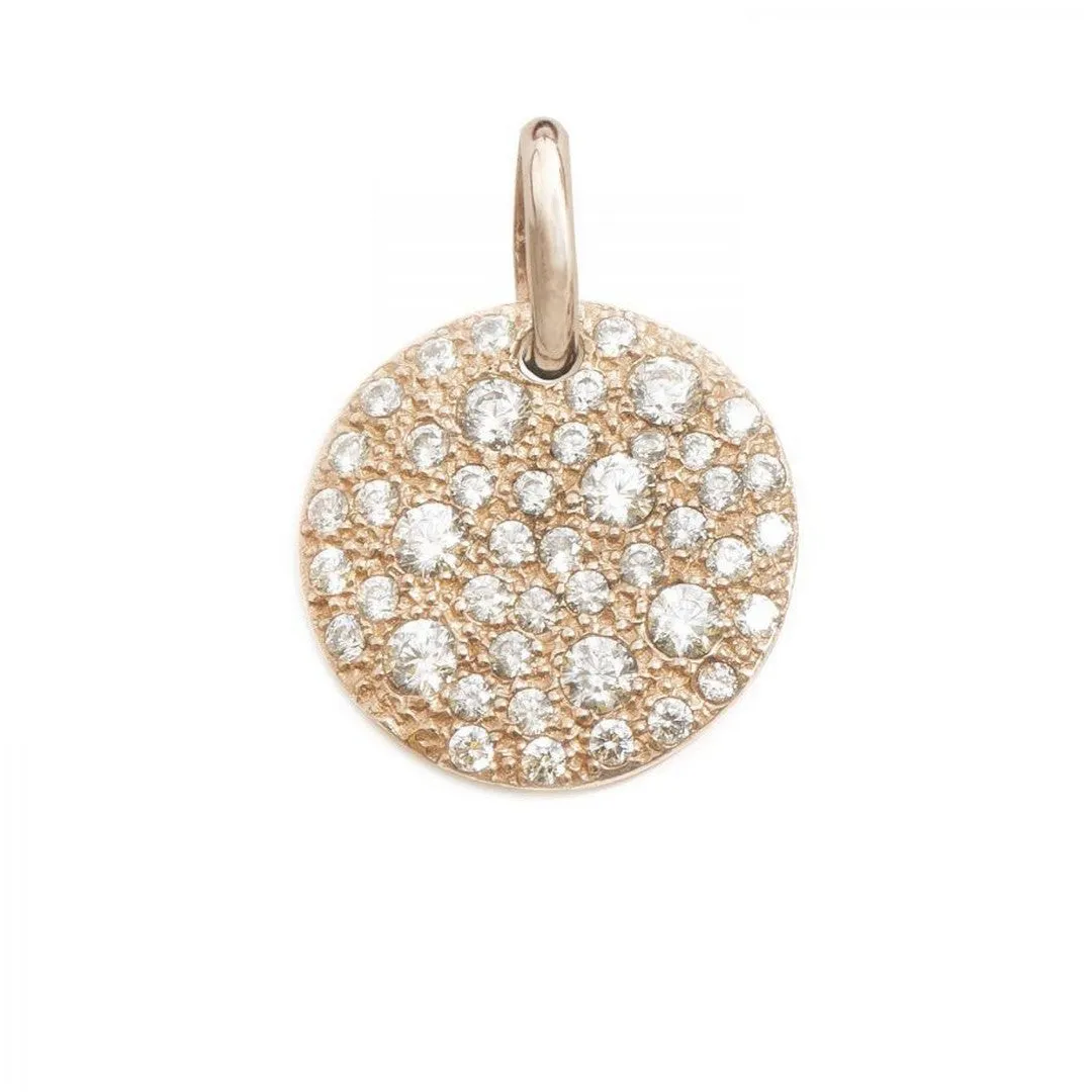 Alisei Pendentif Femme Rond Moyen Blanc - P13