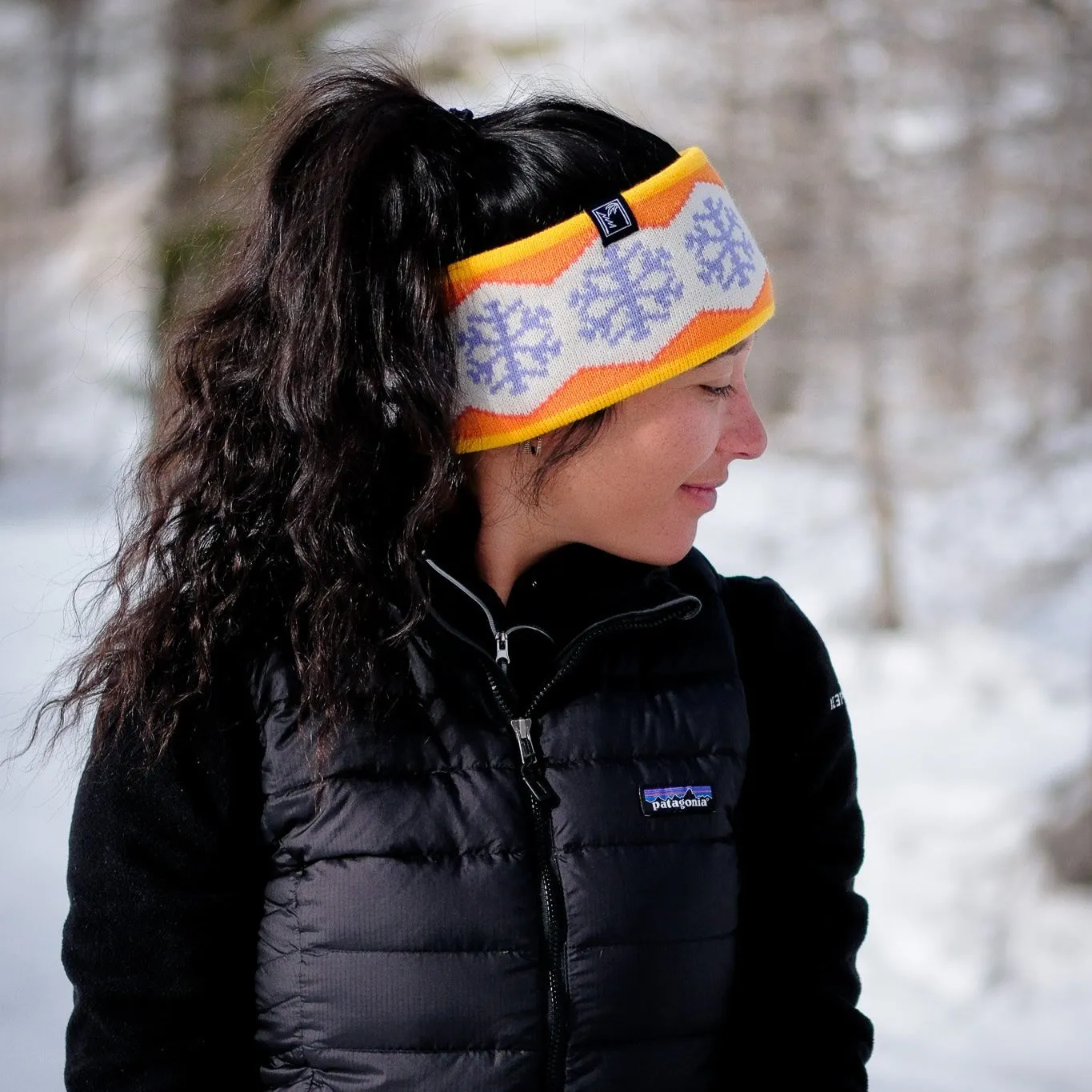 BANDEAU TRICOT SNOWFLAKE - ORANGE