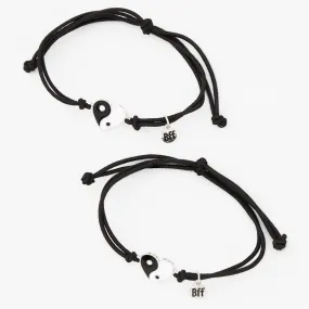 Bracelets réglables best friends yin et yang- Lot de 2