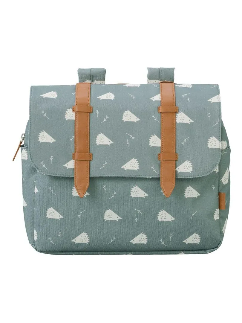 Cartable A4 maternelle Hérisson - Bleu