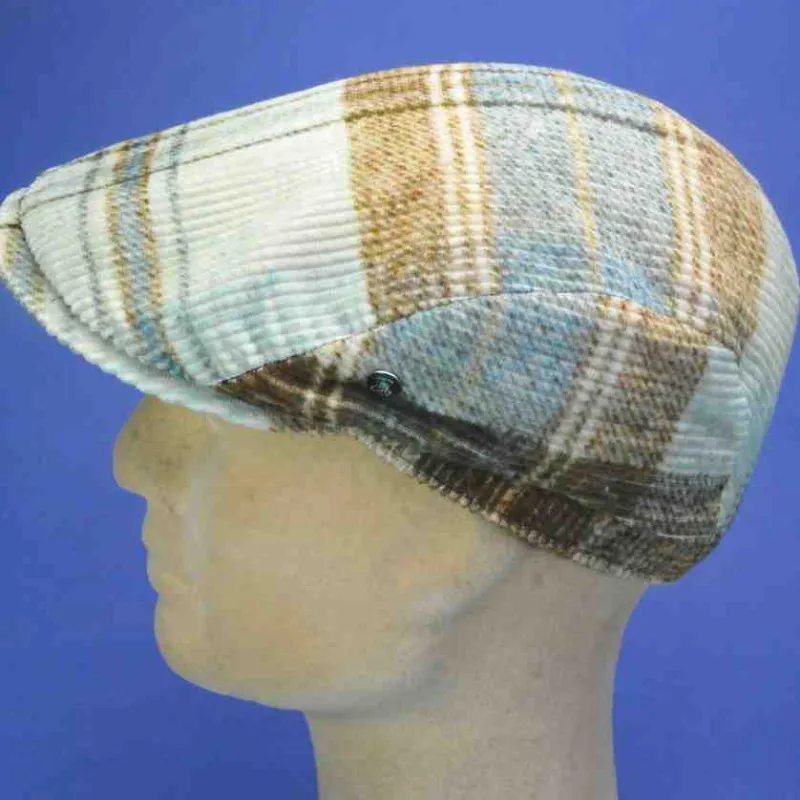 Casquette en velours coton imprimé | Casquette hiver pour homme