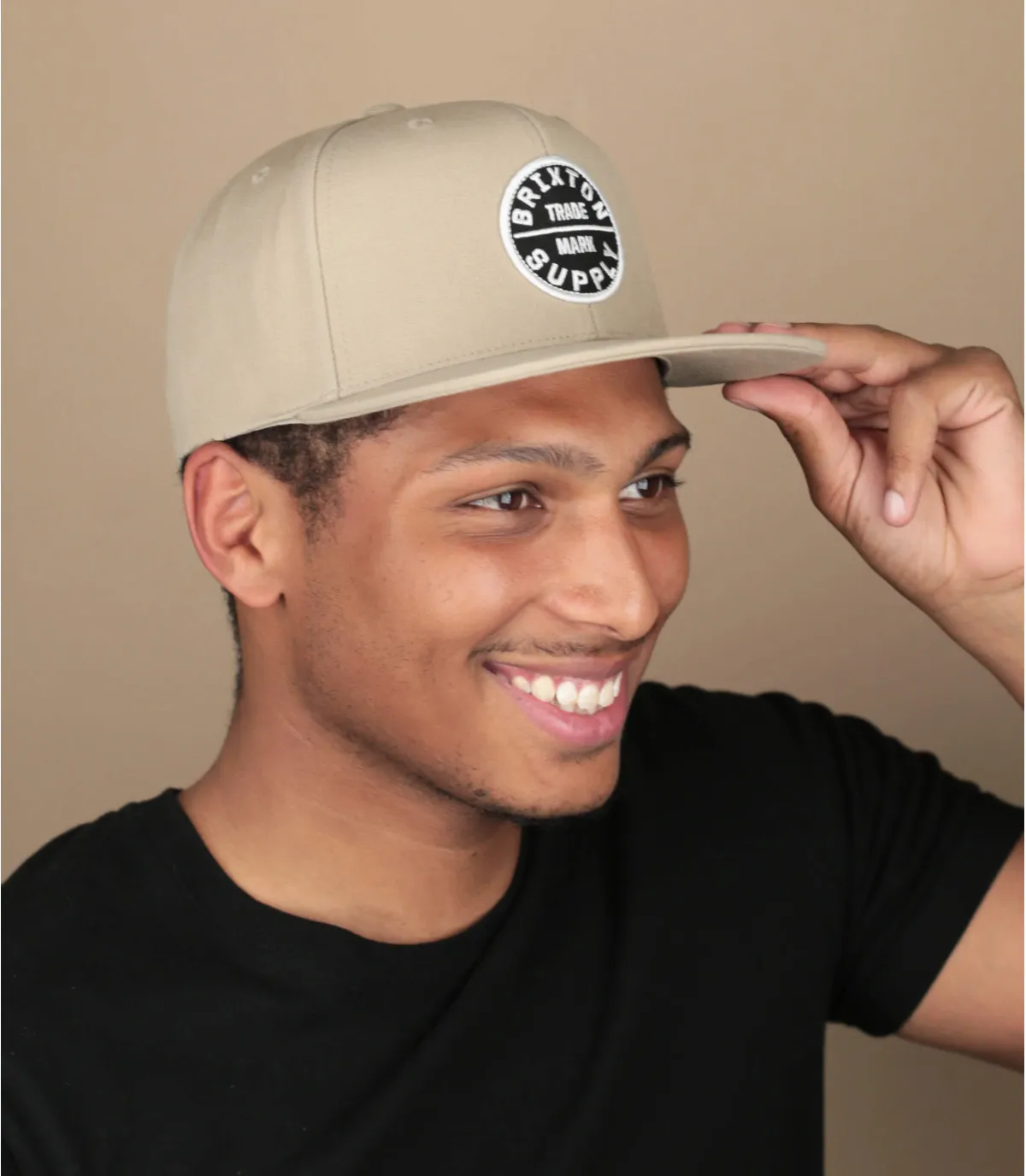 casquette snapback beige - Casquette Oath III Snapback sand Brixton : Headict