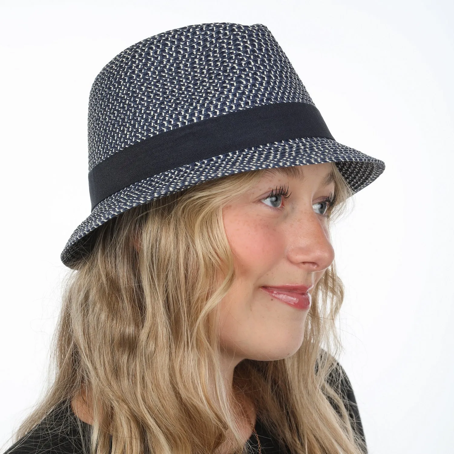 Chapeau fedora 2 tons et son ruban