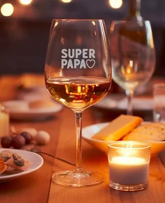 Chope de bière Super papa (gravé)