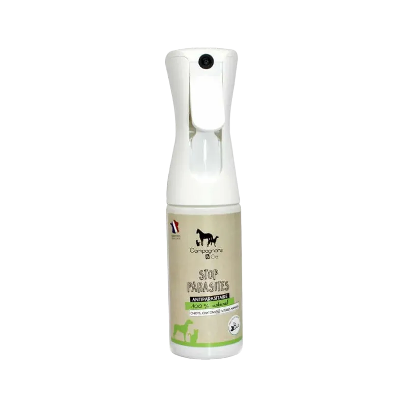 Compagnons & Cie - Spray anti-parasitaires Stop Parasites chiots, chatons et futures mamans