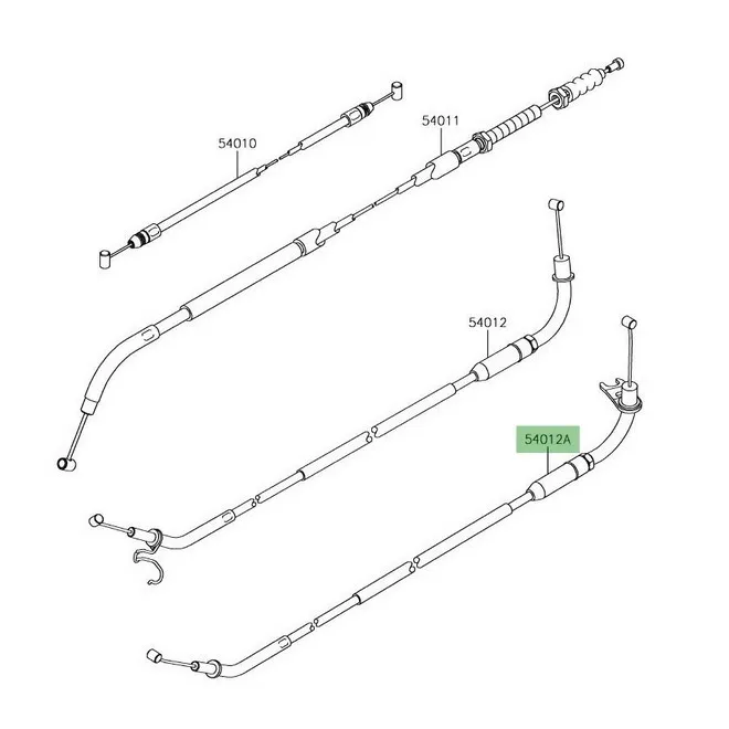 Câble fermeture des gaz Kawasaki Z900RS (2018-2021) | Moto Shop 35