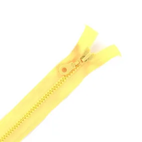 Fermeture Eclair® séparable synthétique moulée - jaune paille