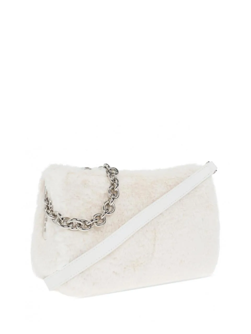 Furla Moon Sac Bandoulière Avec Bandoulière Coton Blanc - Achetez À Prix Outlet!