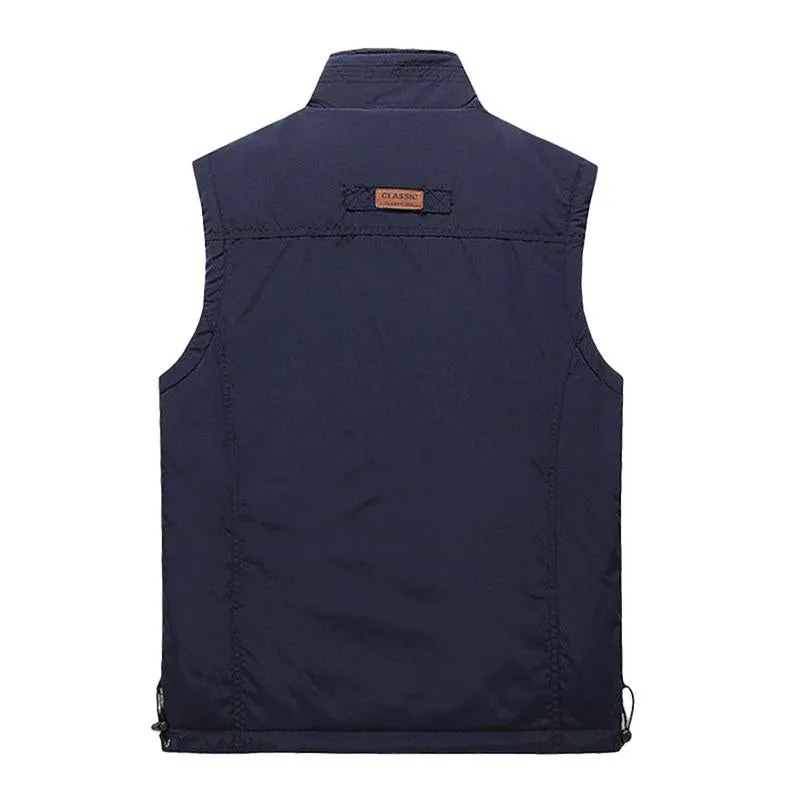 Gilet d'extérieur chaud en polaire vintage