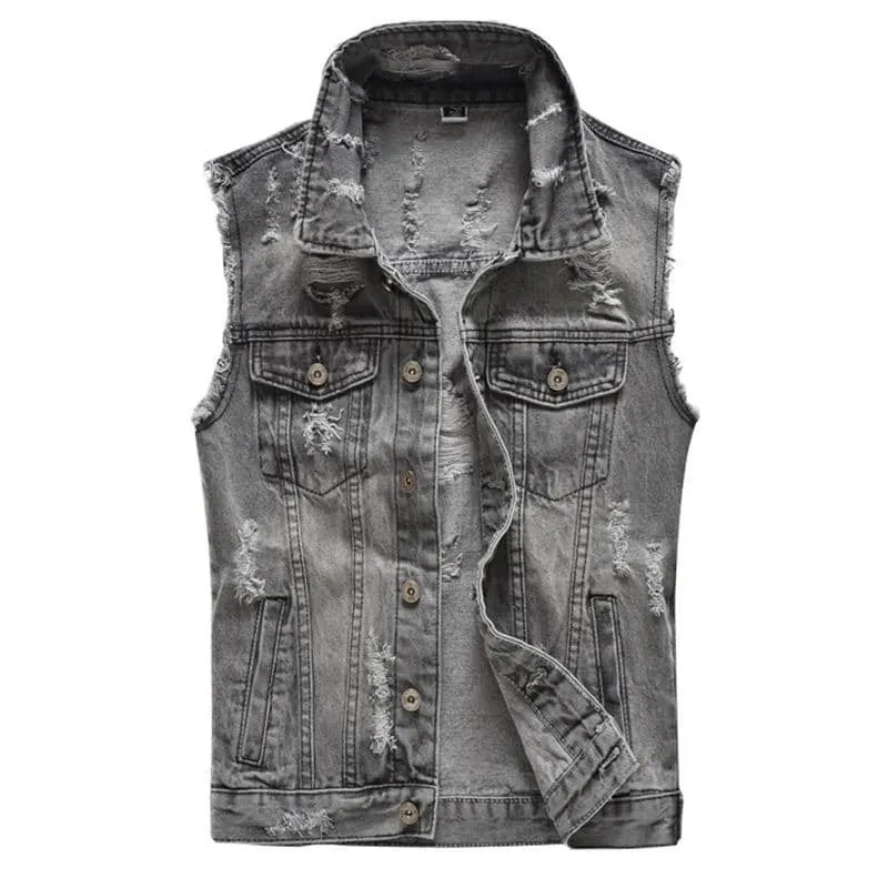 Gilet jean biker - Dark