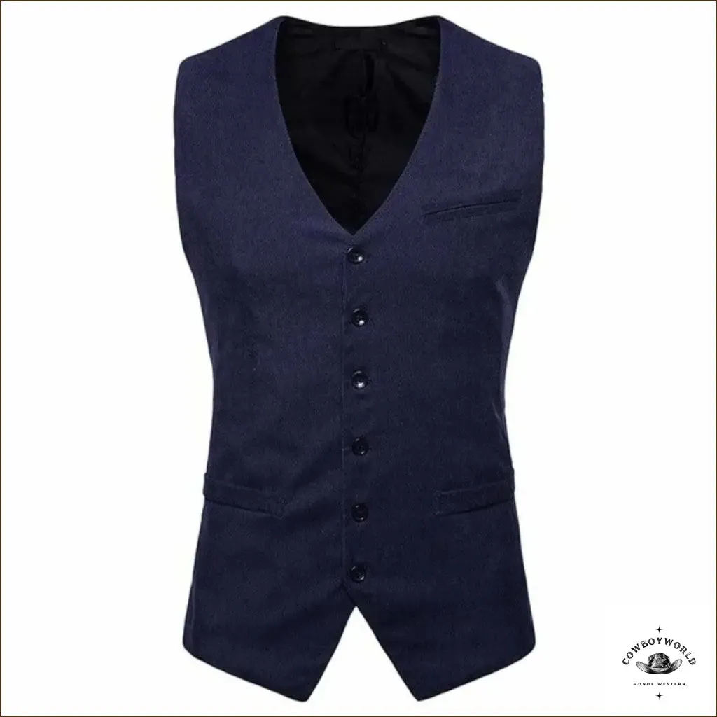 Gilet Sans Manches Homme Style Western