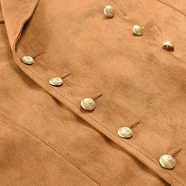 Gilet vintage à double boutonnage pour homme