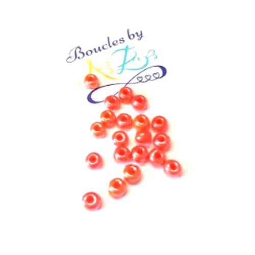 Grosses rocaille oranges 5mm x30 por1-12