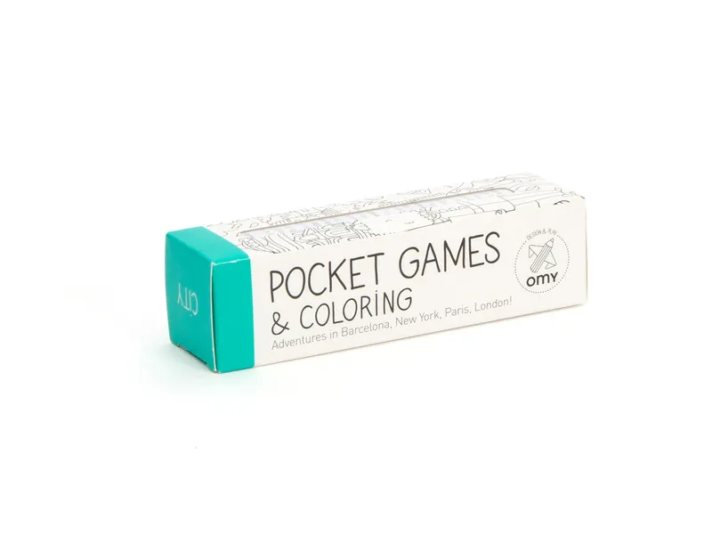 latelierdemaman - Jeu de poche à colorier thème City