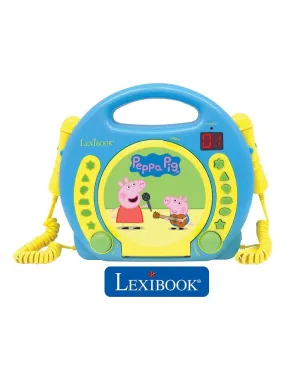 Lecteur Cd Portable Avec 2 Microphones Peppa Pig - N/A