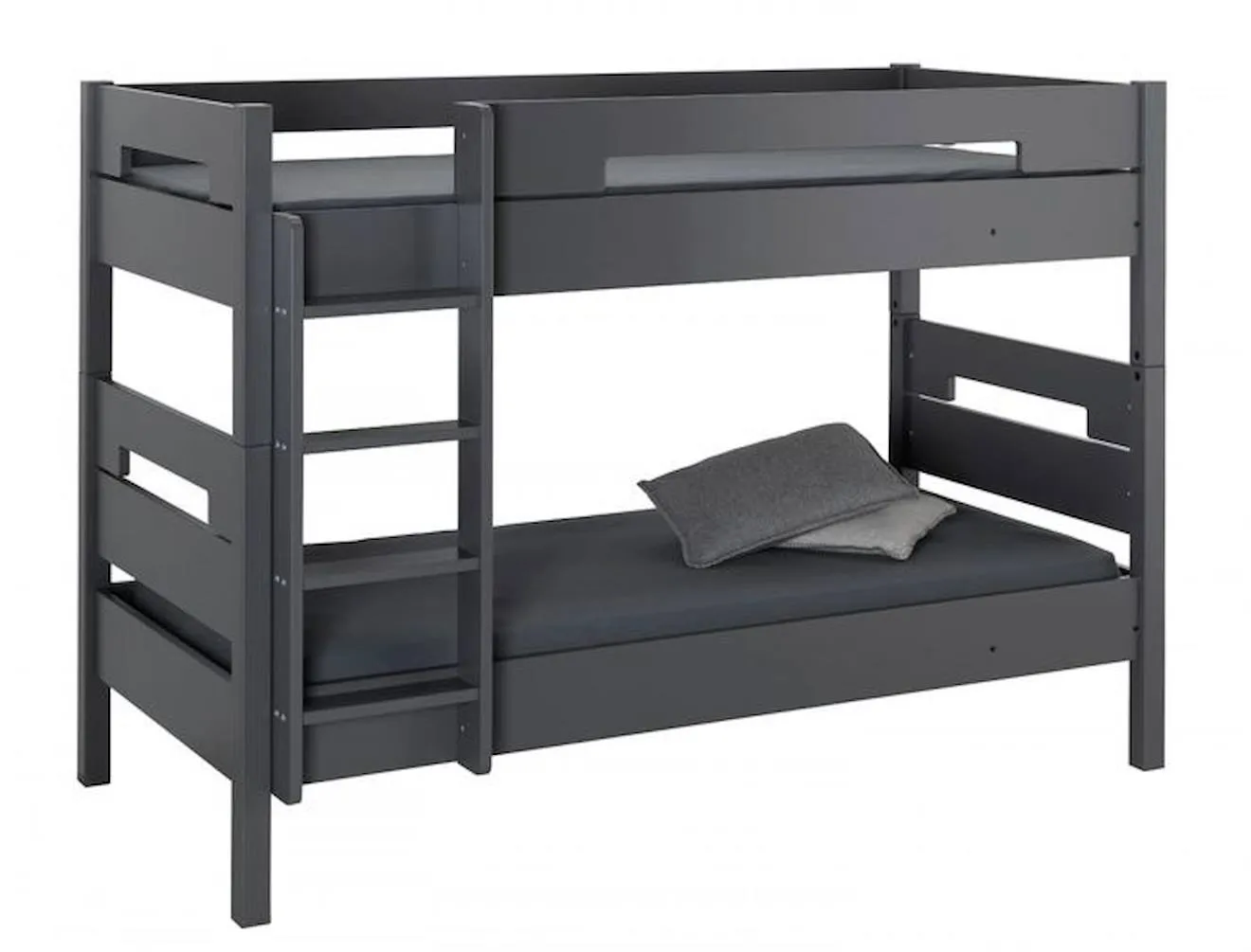 Lit superposé séparable 90x190 MILO - Anthracite gris - Chambrekids