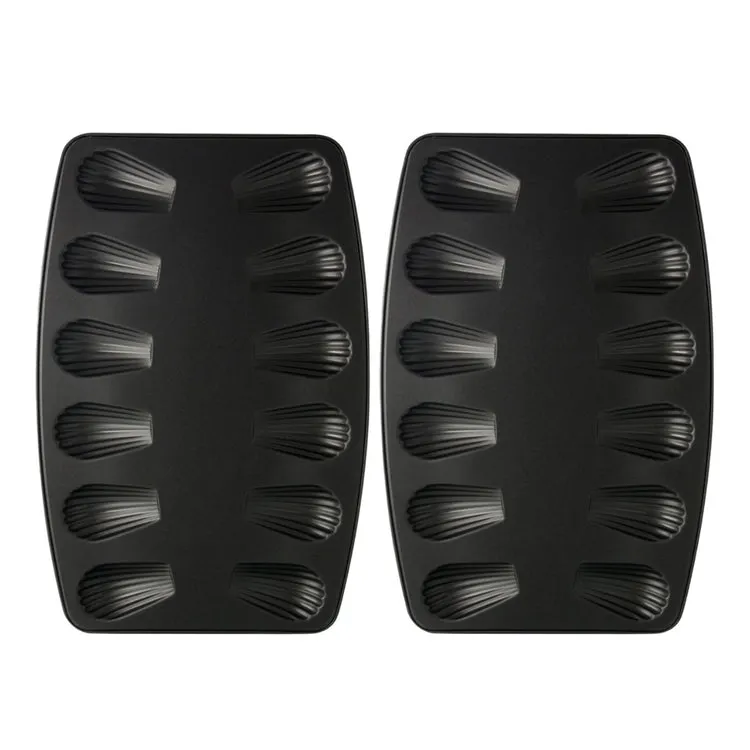 Lot de 2 moules à madeleines 12 empreintes Zenker Spécial Countries | Fackelmann France