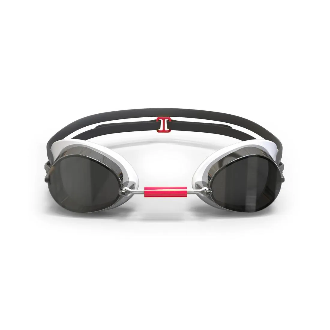 Lunettes de Natation SUEDOISES - Verres Miroir - Taille Unique - Noir Rouge