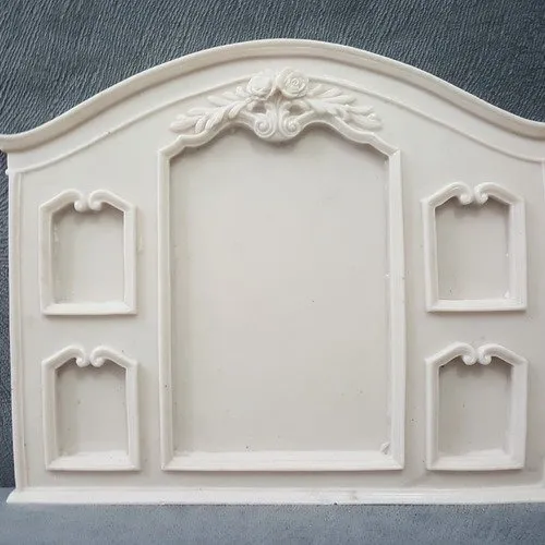 Moule silicone 5 cadres photo 23cm déco fleur feuille pour plâtre fimo résine cire savon argile polyester k314 5e550