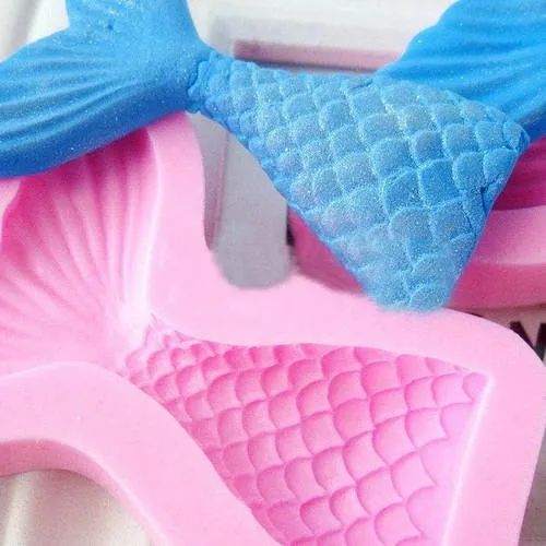 Moule silicone queue de sirène pour gateaux pâtisserie fondant cake candy chocolat b52