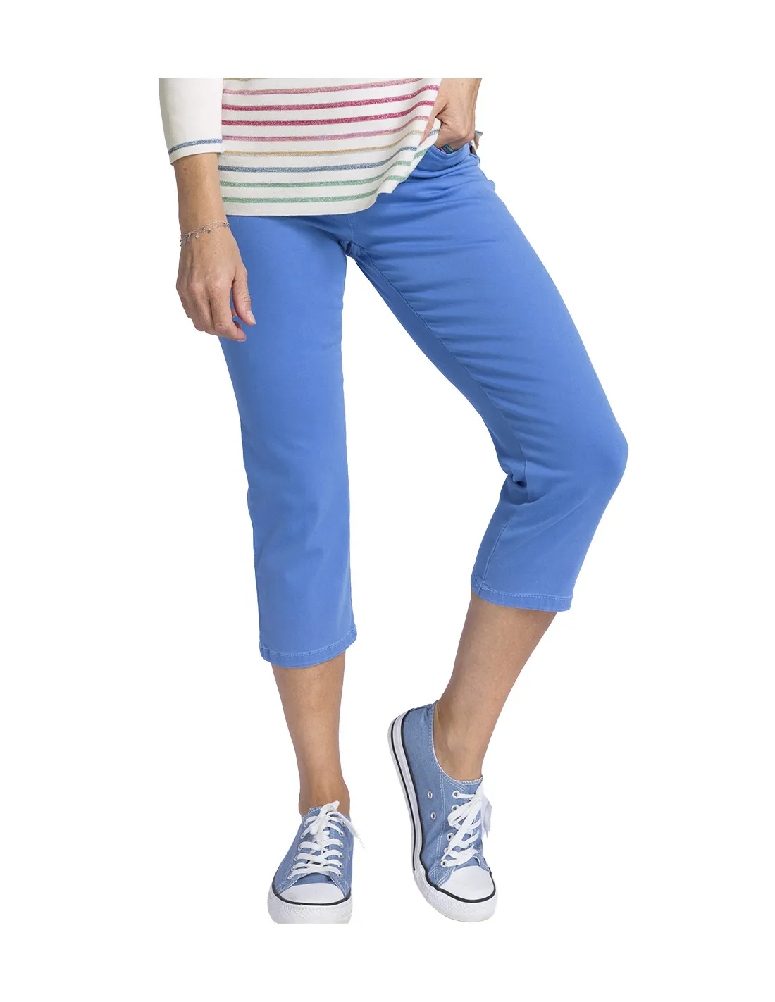 Pantacourt jegging coton