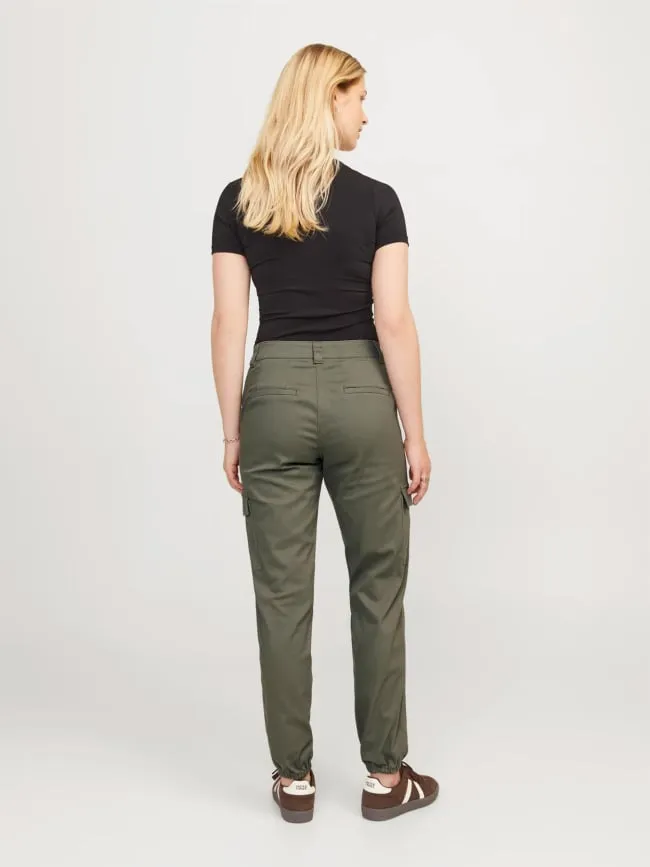 Pantalon cargo kendal zoé kaki femme - Jjxx | wimod