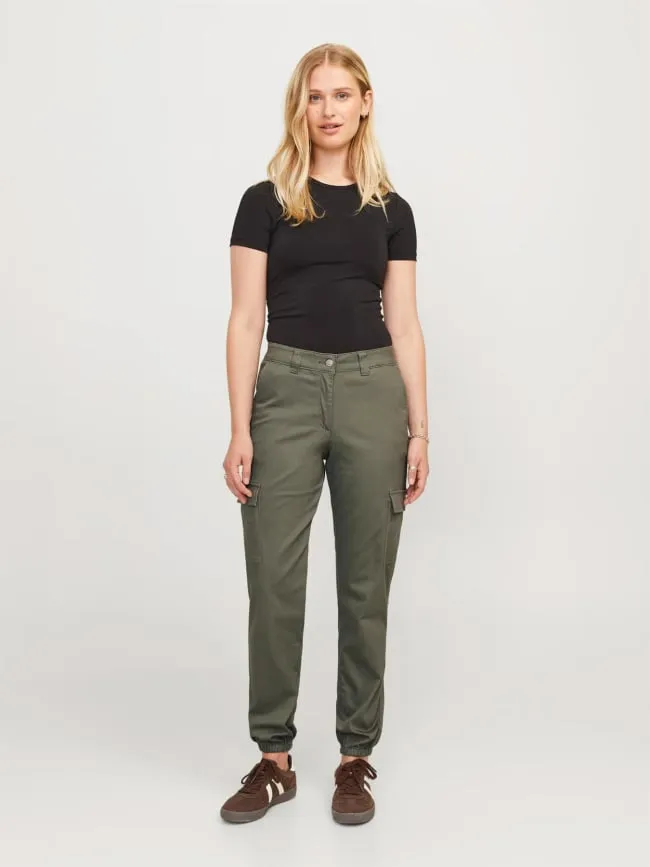 Pantalon cargo kendal zoé kaki femme - Jjxx | wimod