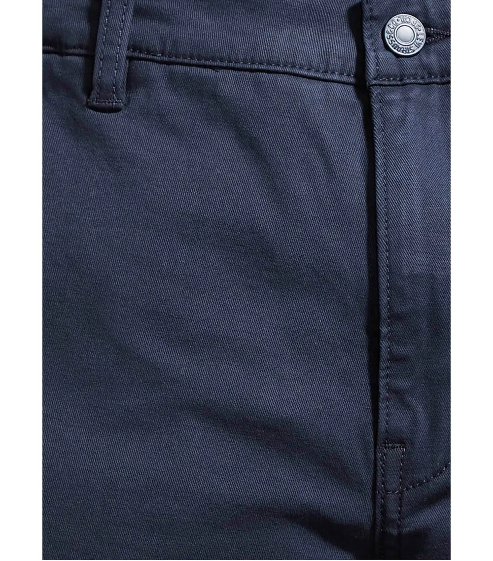 Pantalon chino coupe droite Levis en coton stretch bleu marine