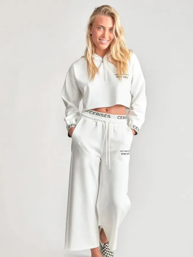 Pantalon iriagi blanc fille - Le Temps Des Cerises | wimod