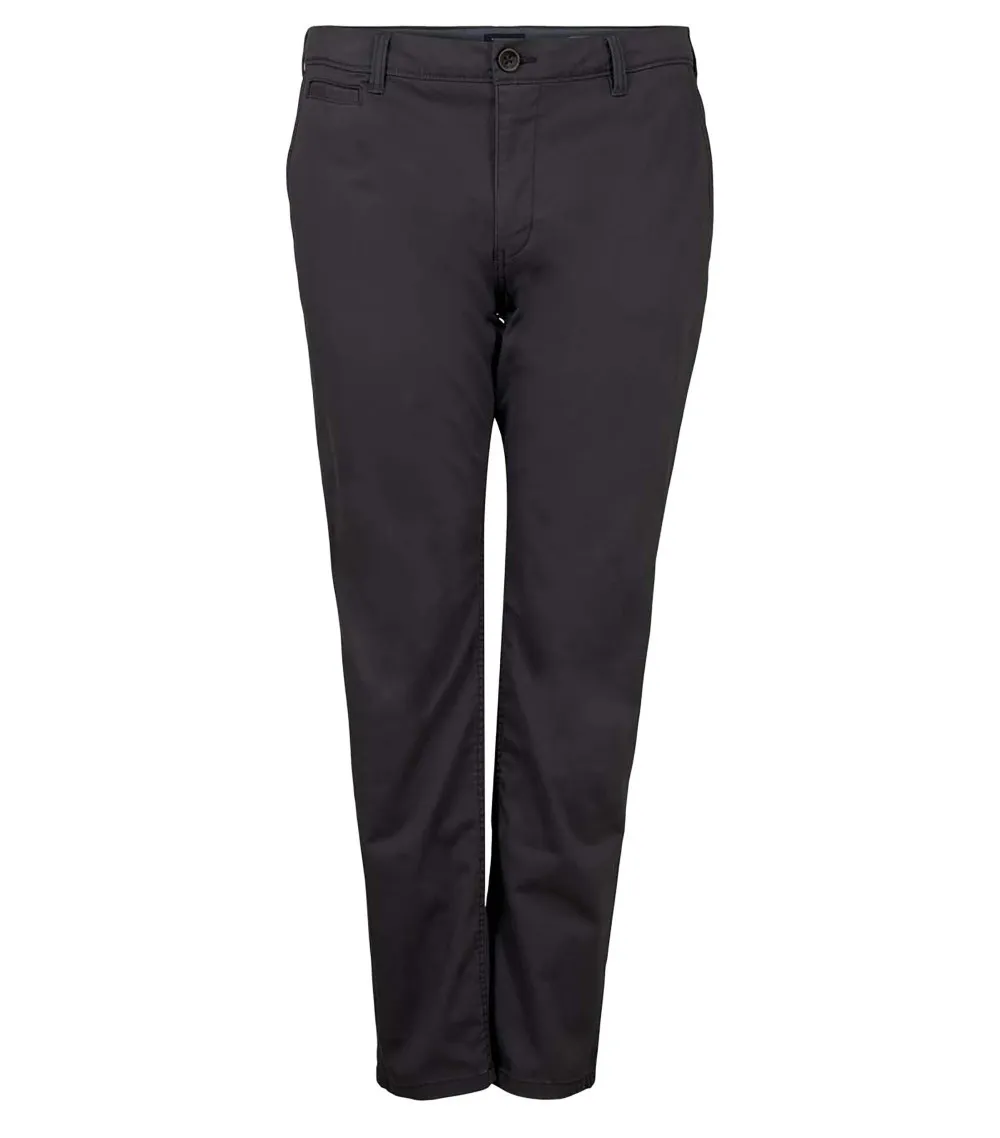 Pantalon Tom Tailor + en coton anthracite