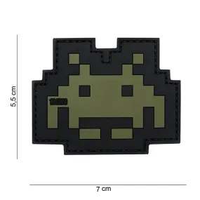 Patch 3D PVC Space invader n°3