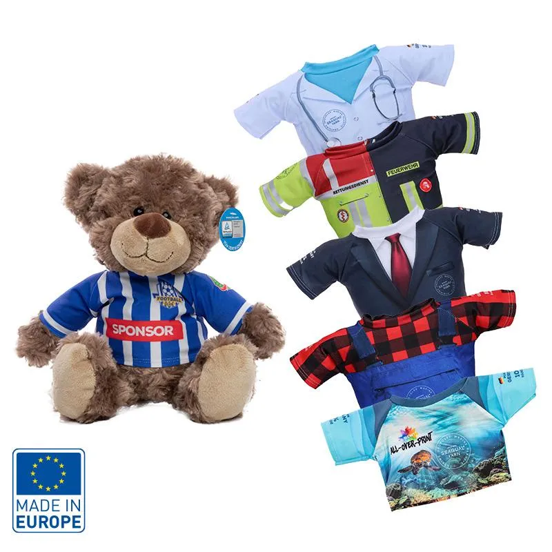Peluche ourson publicitaire en PET recyclé - 24cm - Vertlapub