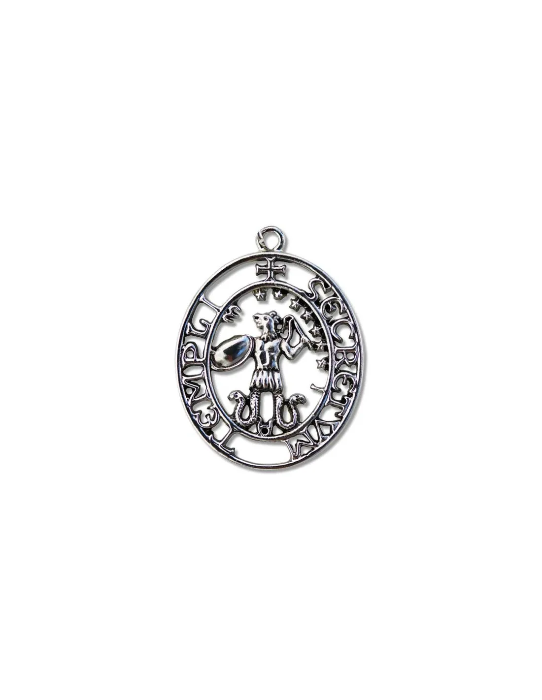 Pendentif Templier Le Sceau d'Abraxas ⚔️ Boutique Épées