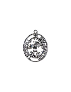 Pendentif Templier Le Sceau d'Abraxas ⚔️ Boutique Épées