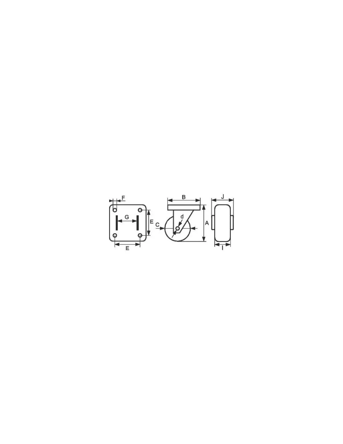 ROULETTE FREIN D100 CAUJOLLE 26063