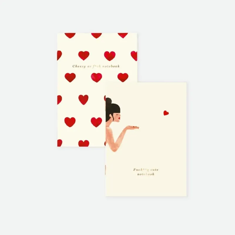 Set de 2 carnets-Bisous-All the ways to say