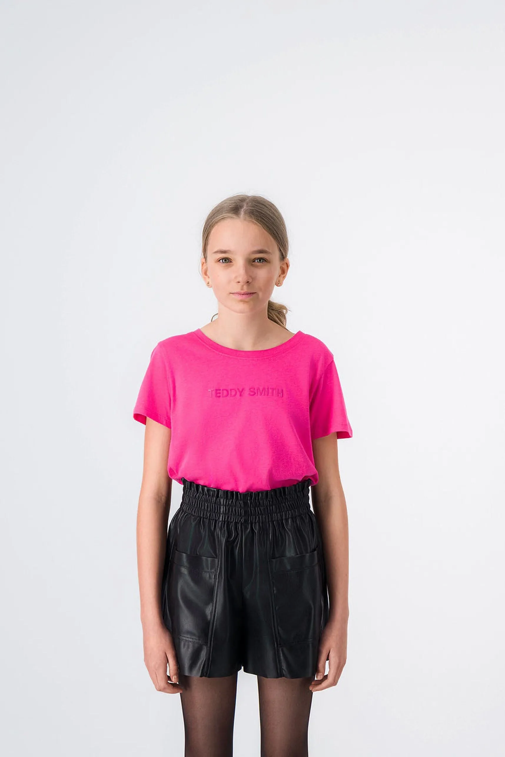 Short simili cuir MILO JR NOIR