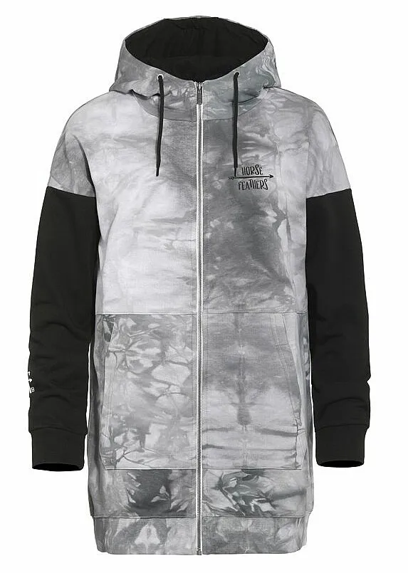 sweat-shirt Horsefeathers Cassie Zip - White Tie Dye - women´s