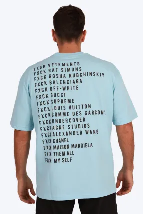 T-SHIRT FXCK - BLEU
