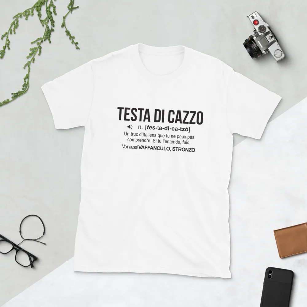 Testa di  cazzo - definition italien - T-shirt standard