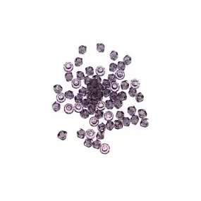 Toupie à facettes cristal 3x3 mm tanzanite x10