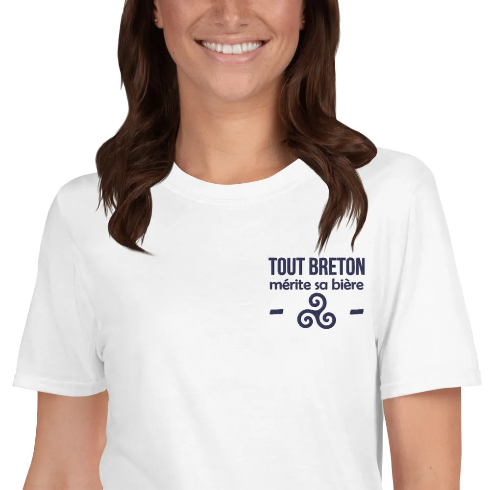 Tout Breton mérite sa bière - T-shirt Brodé
