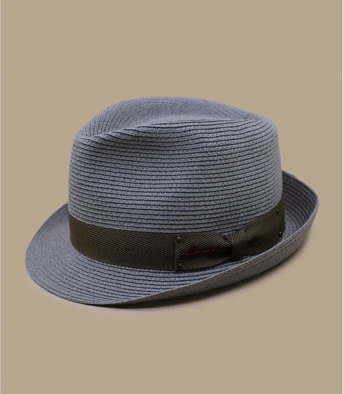 trilby paille gris - Ritz grey Herman Headwear : Headict
